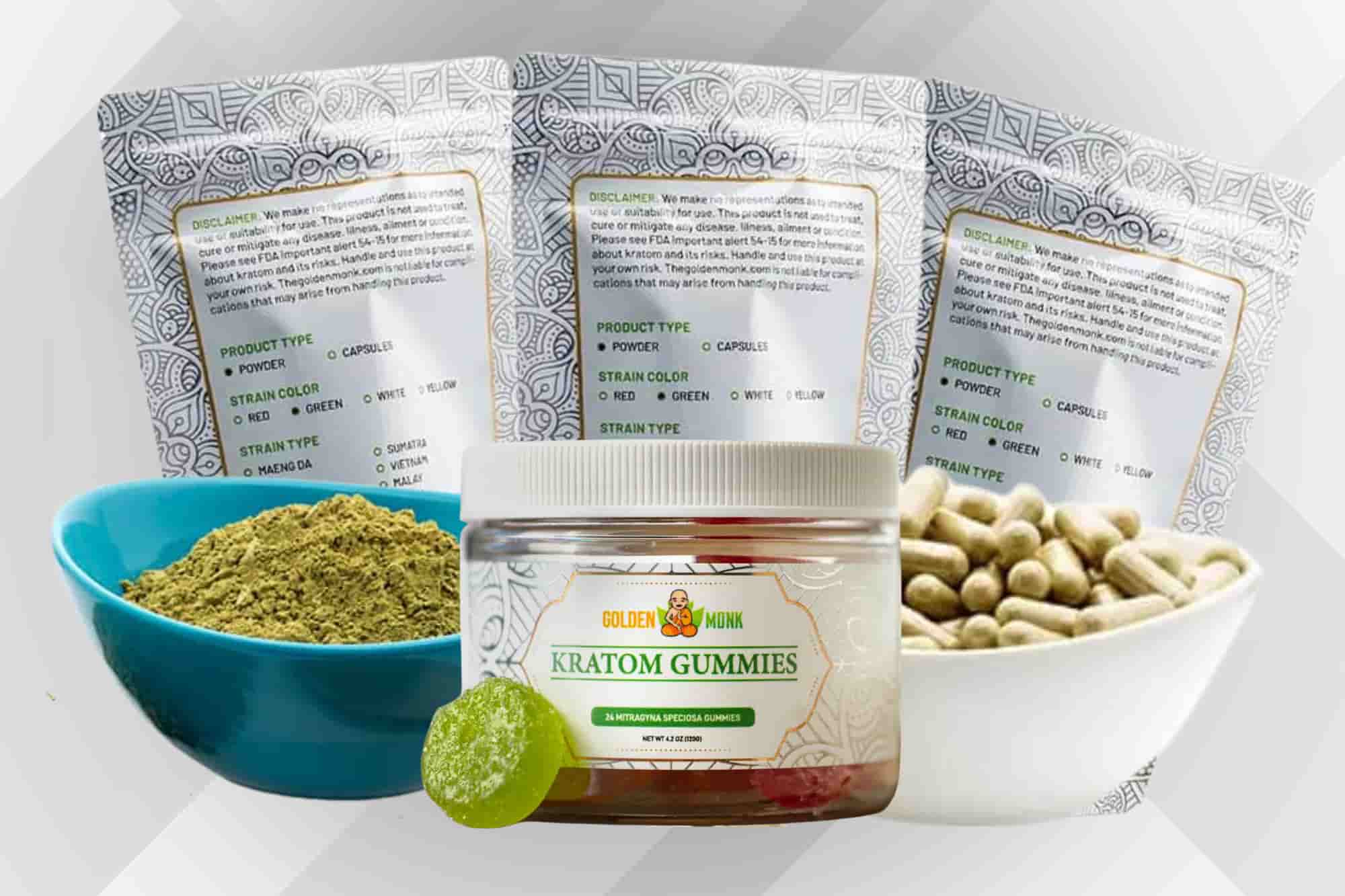 Kratom products of Golden Monk in South Dakota