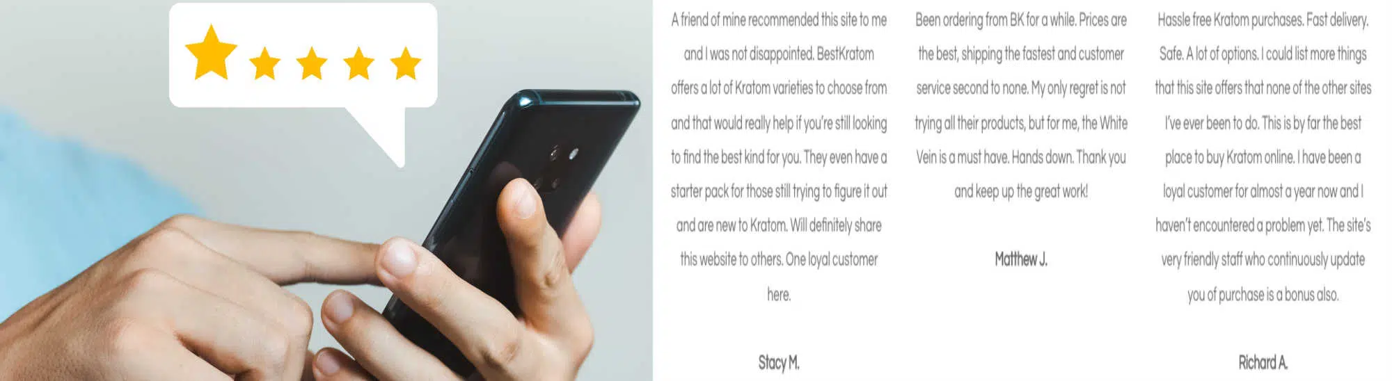 image of best kratom customer reviews