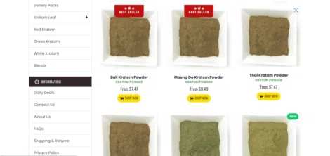 Kratom Country kratom powder products