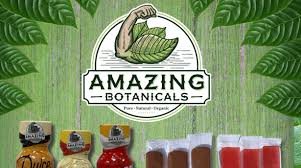 Amazing Botanicals logo and products