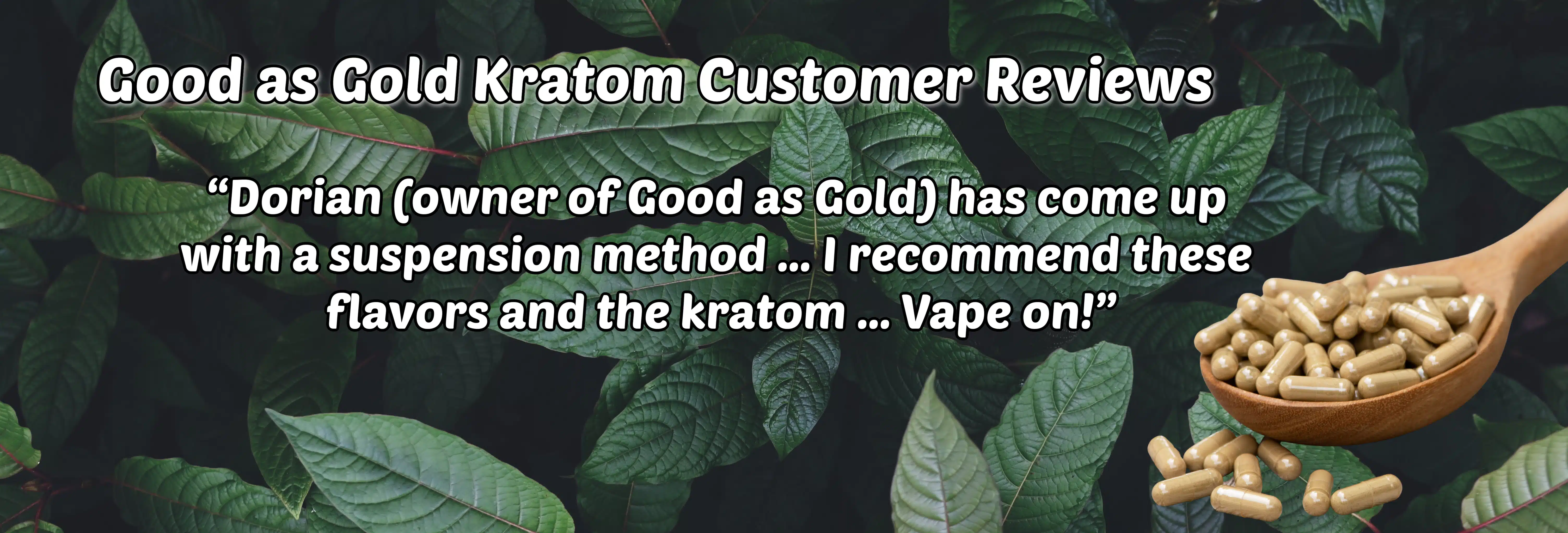 image of good as gold kratom customer reviews