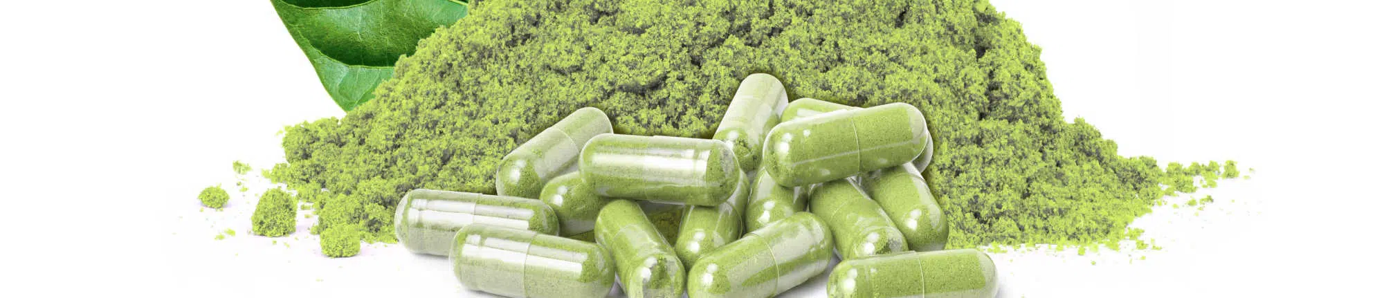 image of kratom powder and capsules