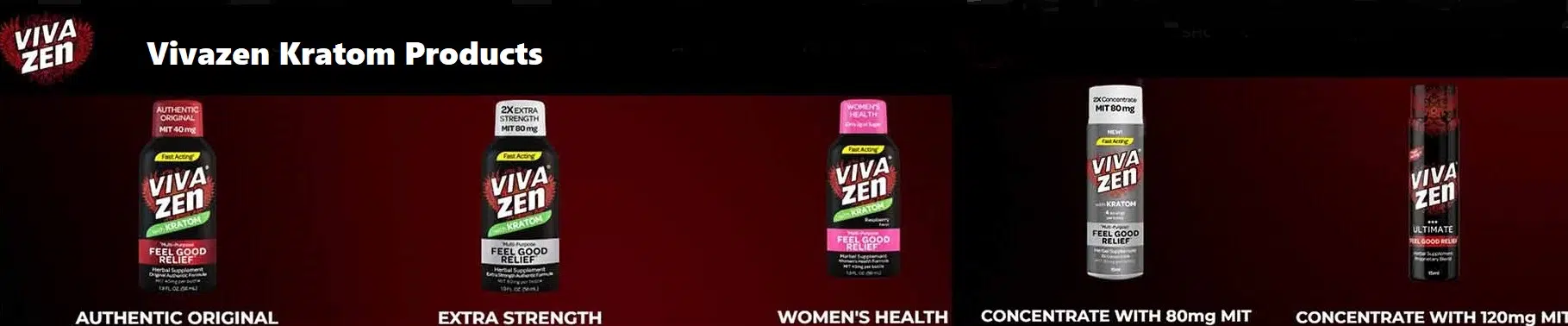 Vivazen kratom products